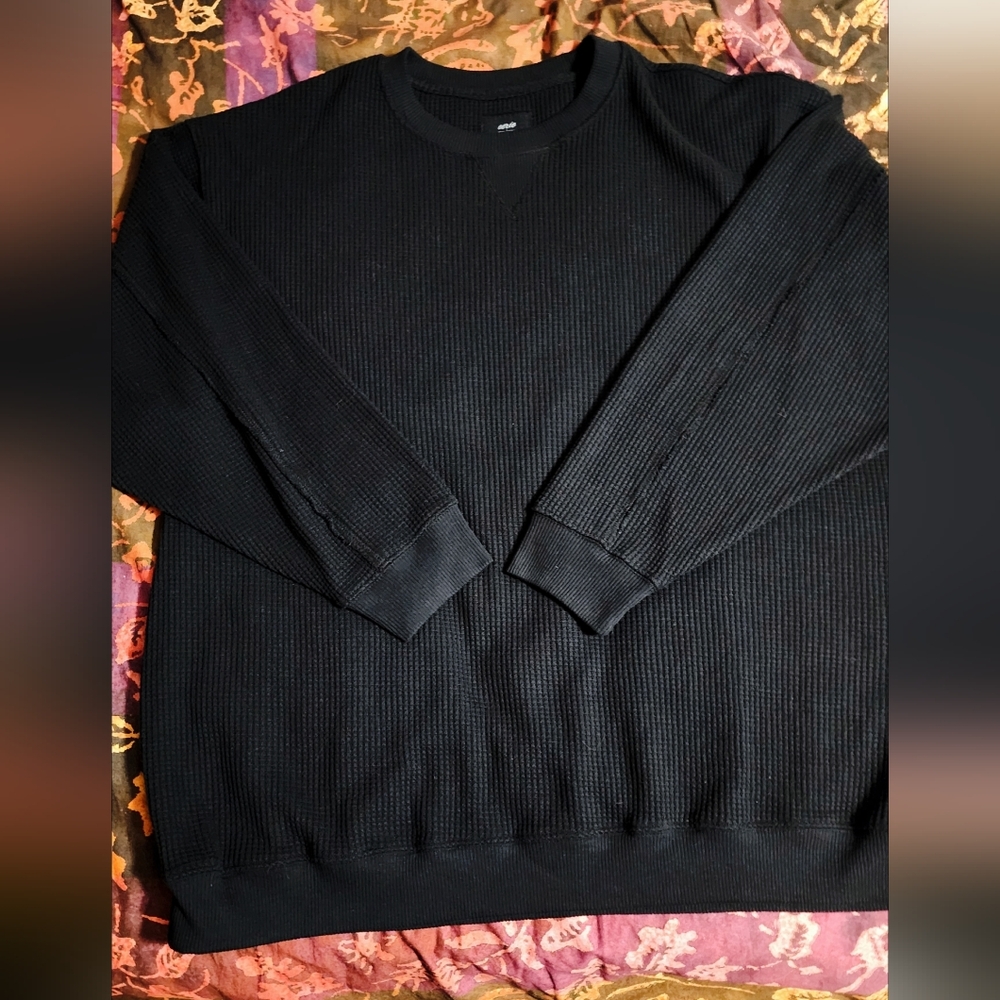 Aerie (American Eagle) Oversized Waffle Sweatshirt Thermal EUC!